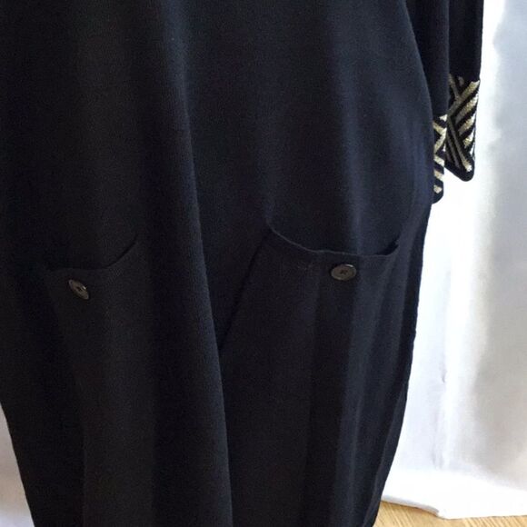 Cowl neck sweater knit dress in 1X STUDIO ONE - Picture 4 of 8